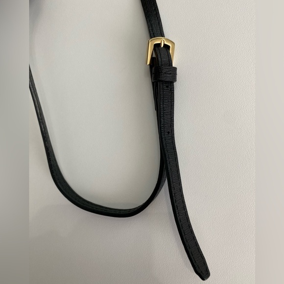 FURLA Black Leather Chain Crossbody Bag - Picture 2 of 10
